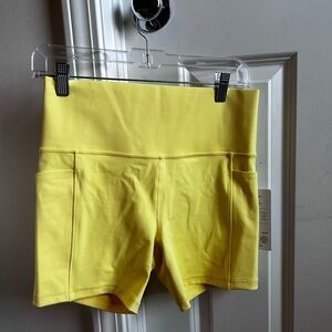Athleta Yellow Women's Bike Shorts